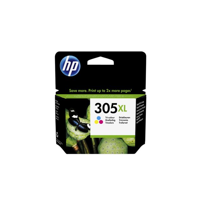 HP - cartouche d'encre 305XL, 200 pages, OEM 3YM63AE, 3 couleurs