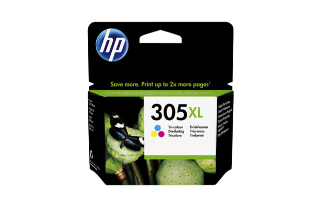 HP -  305XL originele high-capacity drie-kleuren inktcartridge