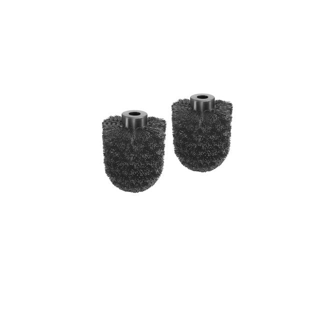 BlackSatino - Ensemble de porte-toilettes 2 pièces noir 332150