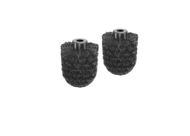 BlackSatino - Ensemble de porte-toilettes 2 pièces noir 332150