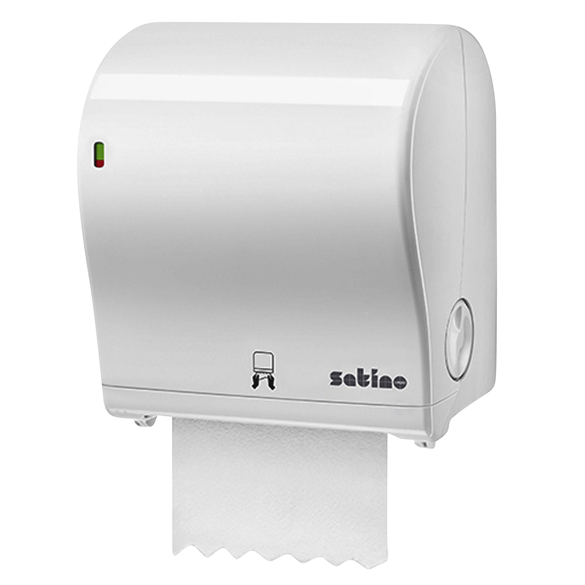 Satino by WEPA - Distributeur de rouleaux de serviettes Satino PT1 manuel moyen blanc 331520