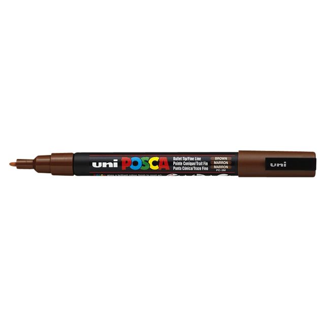 Posca - Marqueur Uni PC marron fin | 6 pièces