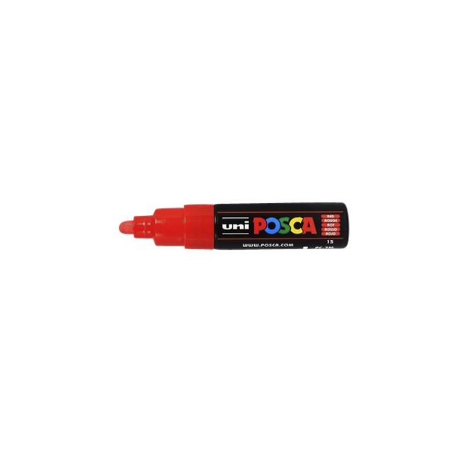 Posca -  Paintmarker Uni  PC7M breed rood | 6 stuks