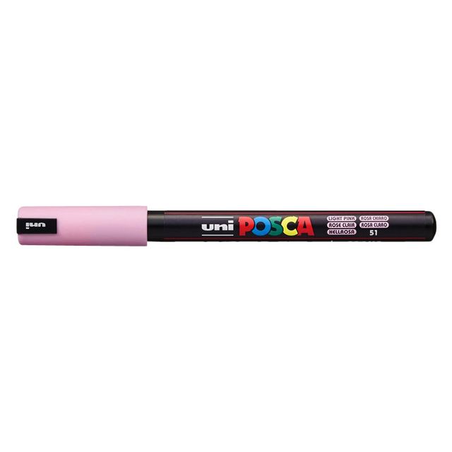 Posca - Paintmarker Uni PC1MR extra fein hellrosa | 6 Stück