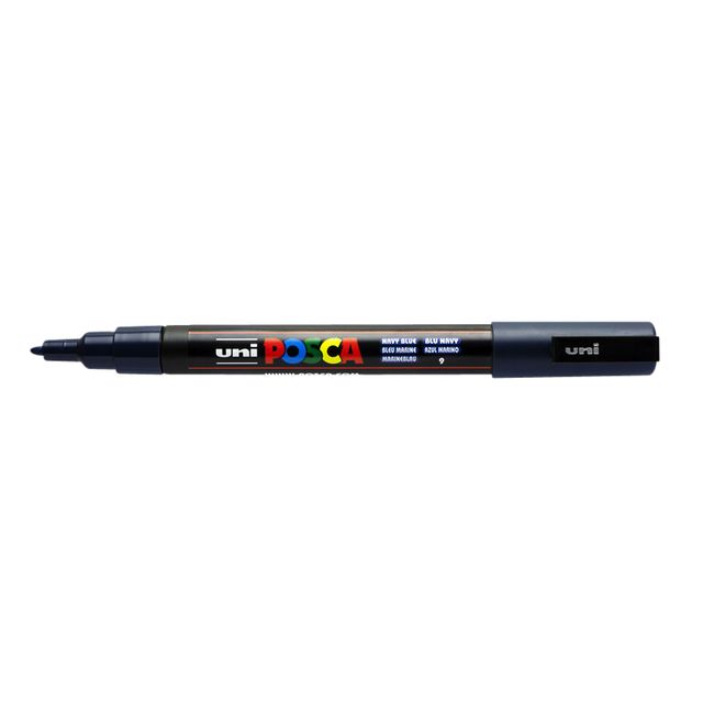 Posca - Marqueur Uni PCfine bleu marine | 6 pièces