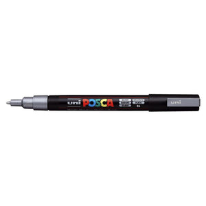 Posca - Marqueur Uni PCfine argent | 6 pièces