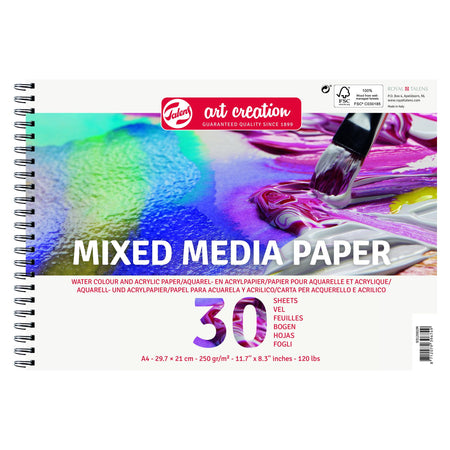 Talens Art Creation -  Papier art creation mixed media a4 wit