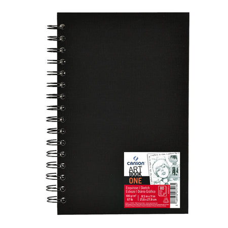 Canson -  Schetsboek  art book one 100gr 216x279mm wit