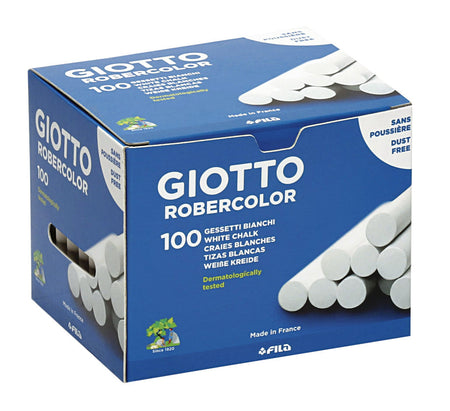 Giotto - Boîte à craies pour tableau noir de 100 pièces blanc