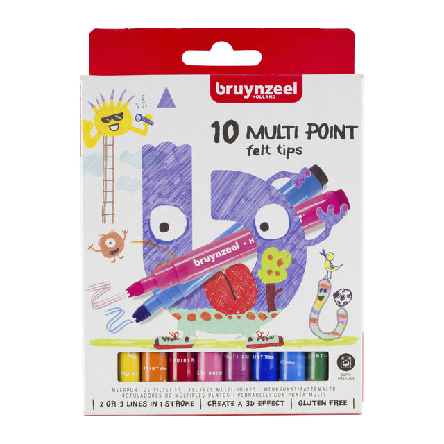 Bruynzeel - Kleurstift bruynzeel kids meerpuntig assorti