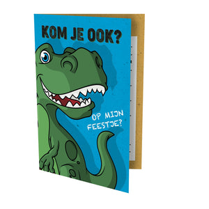 Interstat - Invitation Dinosaure 13,5x9cm | 6 pièces