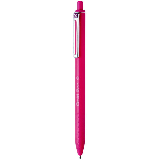 Pentel -  Balpen  bx470 izee m roze | 12 stuks