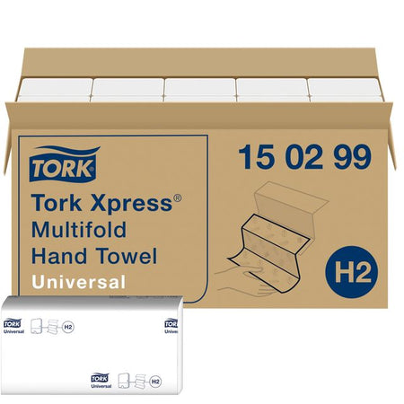 Tork -  Handdoek h2 universal 2laags 213x234mm wit