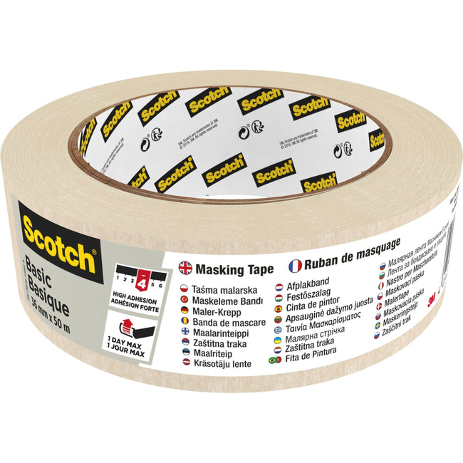 Scotch -  Afplake basic 36mmx50m beige | 16 stuks