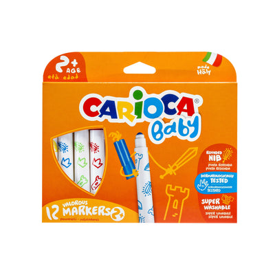 Carioca - Feutres Bébé set de 12 couleurs