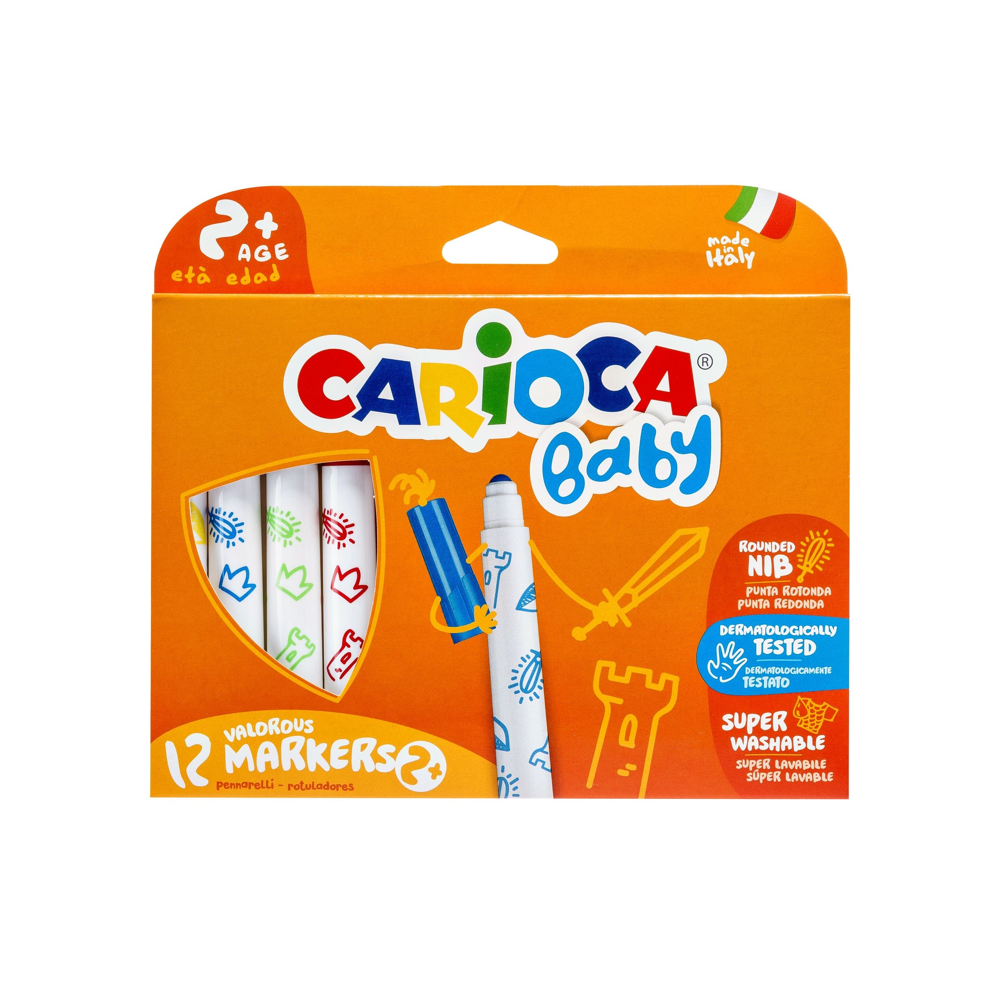 Carioca -  Viltstiften  baby set 12 kleuren | 12 stuks