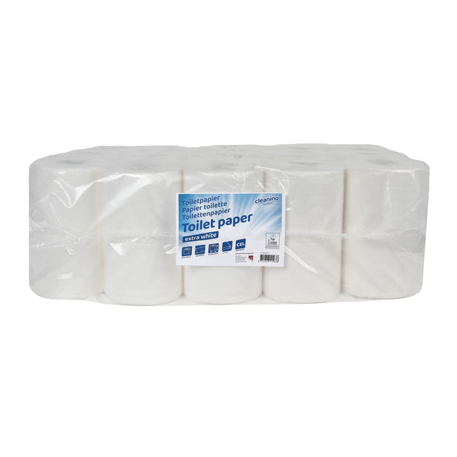 Cleaninq - Papier toilette 2 épaisseurs 400 feuilles extra blanc