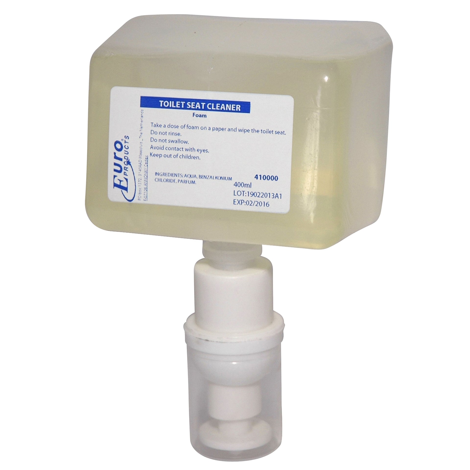 Euro Products - Nettoyant pour sièges de toilettes Produits Mousse Q21 400ml 410000 | 6 pièces