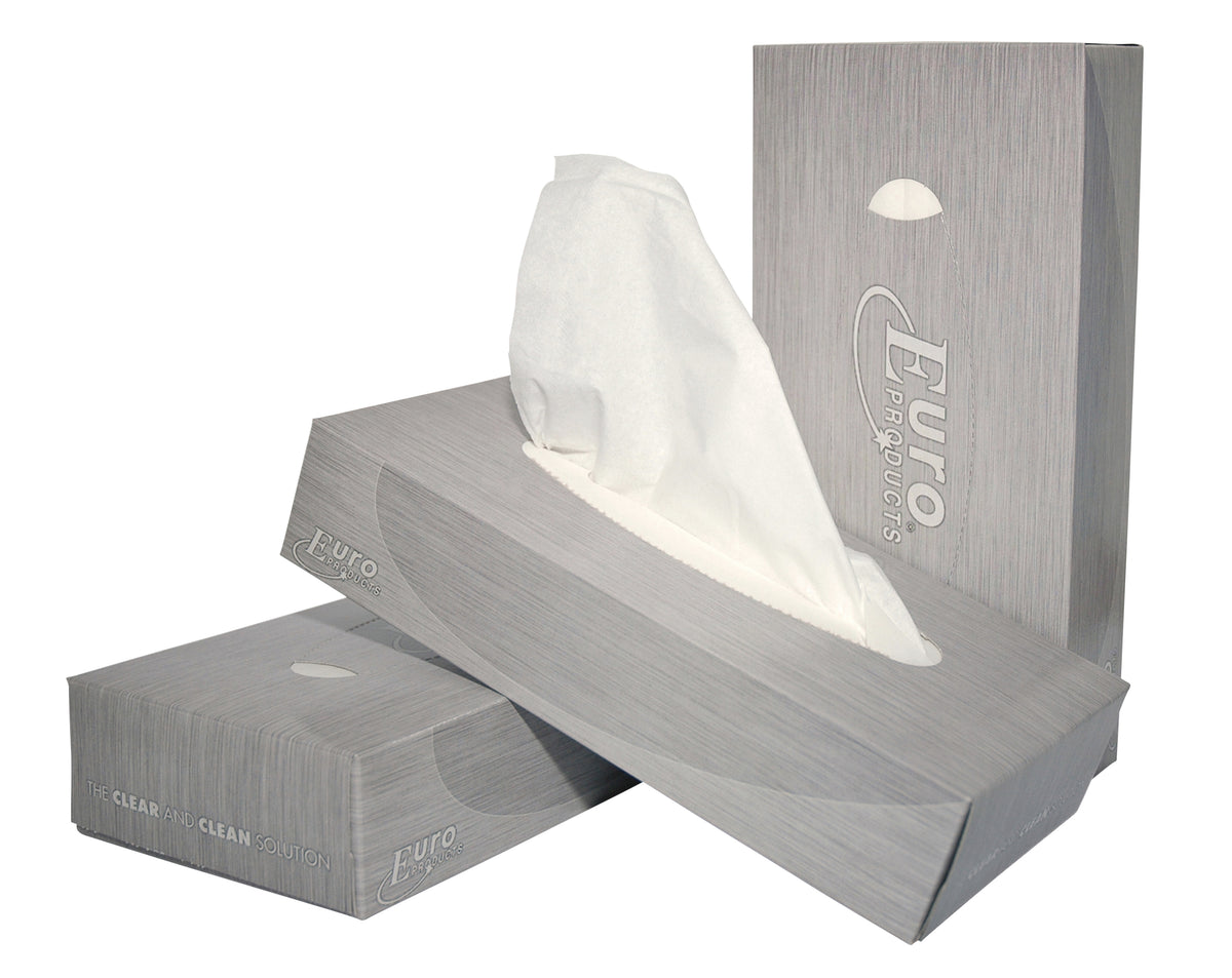 Euro Products - Mouchoirs Produits 2 couches 100 feuilles blanc 140040 | 40 pièces