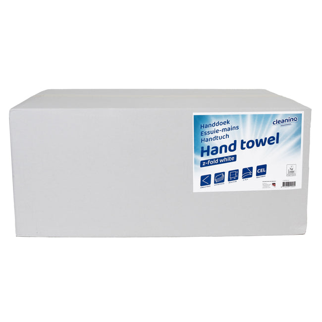 Cleaninq -  Handdoek  h3 240x210mm 20x160 vel wit