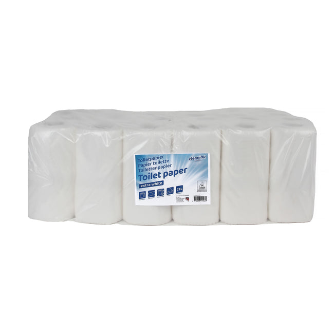 Cleaninq - Papier toilette 2 couches 200 feuilles extra blanc