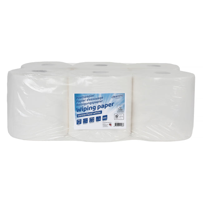 Cleaninq - Papier nettoyant midi 2 couches 160m blanc