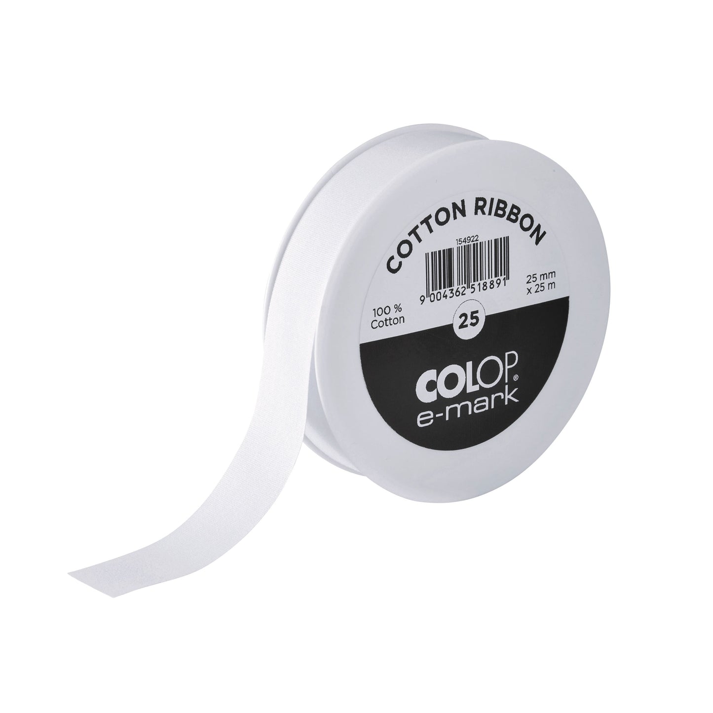 Colop - Band E-Prüfzeichen 25mmx25m weiß