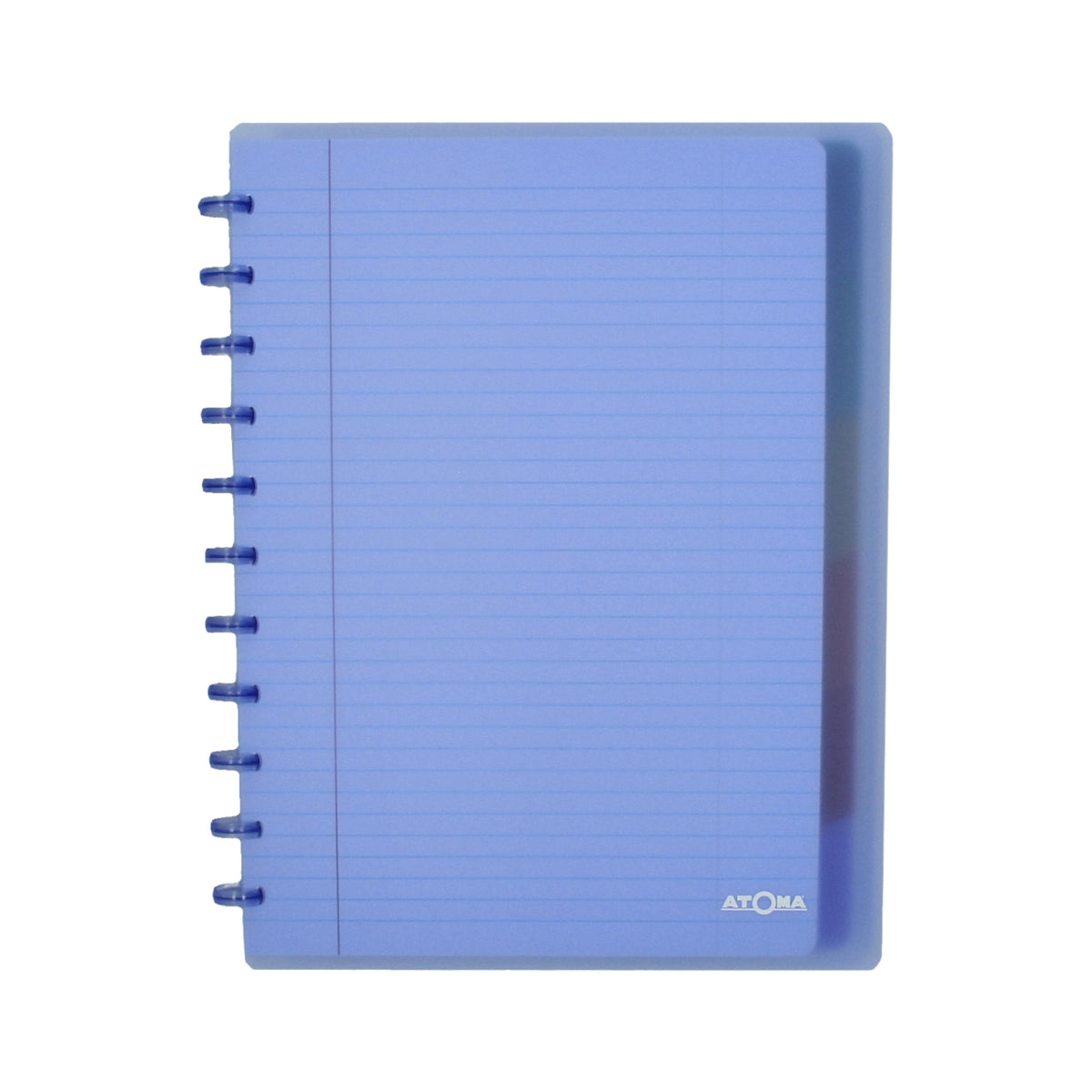Atoma - Carnet A4+ diamant 5x5mm 120 pages 90gr PP transparent assorti | 10 pièces