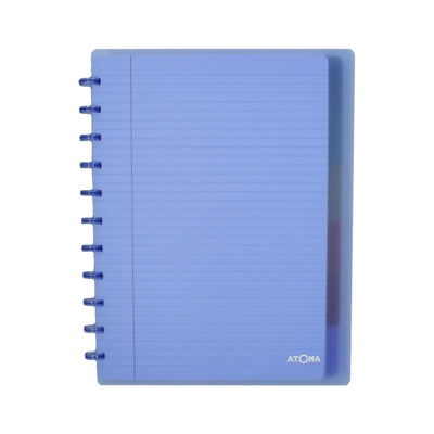Atoma - Carnet A4+ diamant 5x5mm 120 pages 90gr PP transparent assorti | 10 pièces