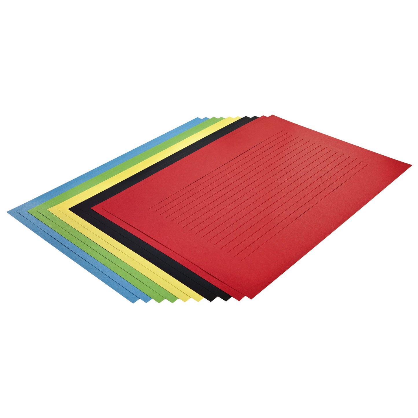 Folia Paper -  Vlechtstrokenpapier folia 130gr 35x50 10v assorti