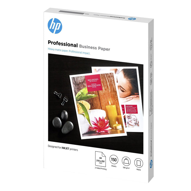 HP - Papier jet d'encre 7mv79a a4 180gr mat