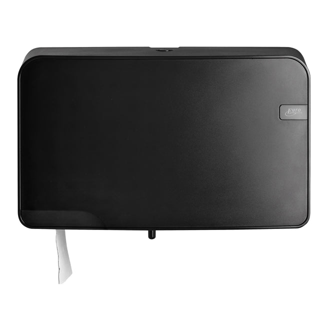 QuartzLine - Distributeur de papier toilette Q5 jumbo petit duo noir 441057