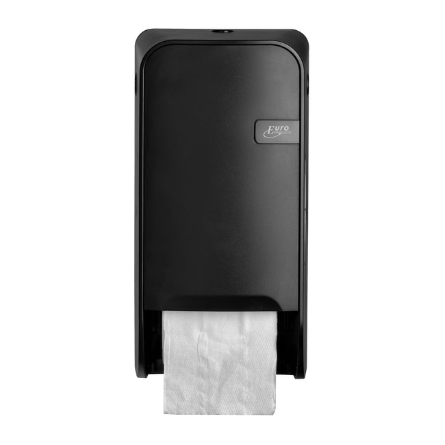 Quartzline -  Toiletpapierdispenser  Q1 systeemrol duo zwart 441051