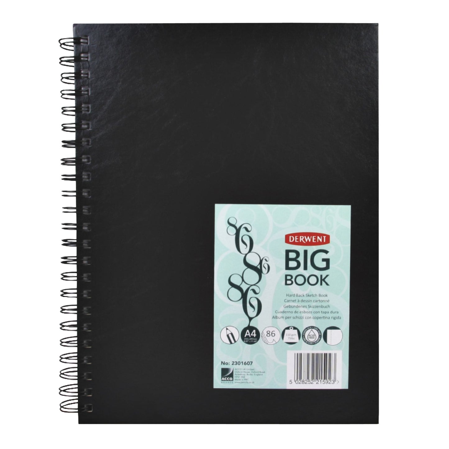 Derwent – ​​Skizzenbuch Big Book A4 Hardcover