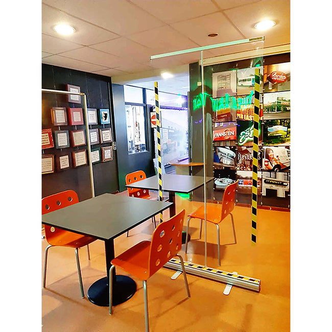 Djois - Écran d'hygiène enroulable 2x1m transparent