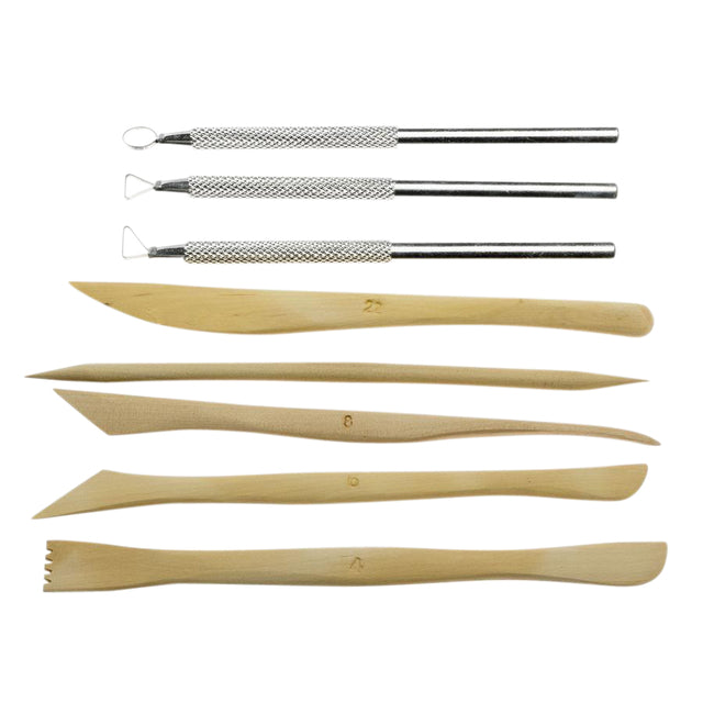 Conda - Mountain Pattern conda set 8st Wood Metal