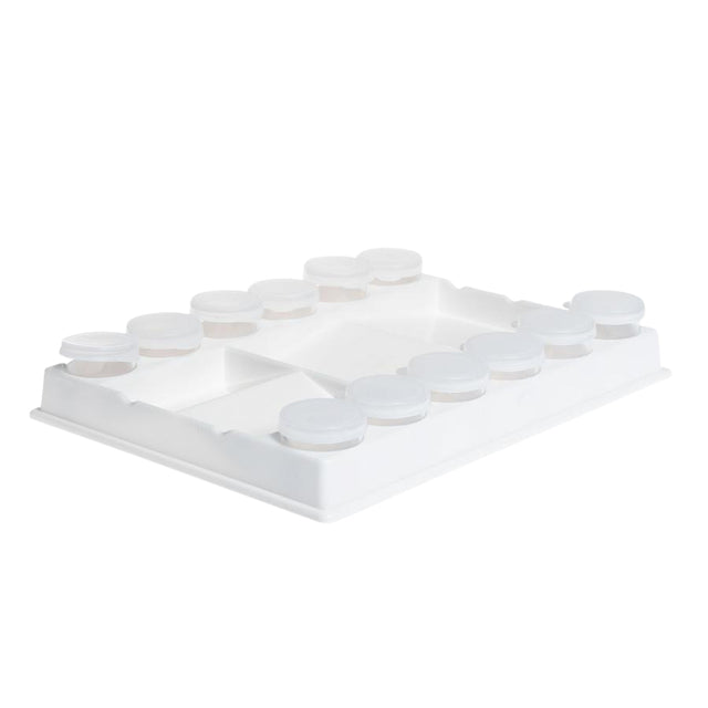Conda - Palette 20 x 15 x 3 cm plastique blanc