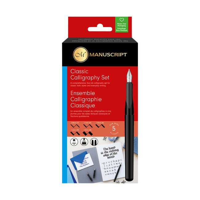 Manuscrit - Stylo de calligraphie MC1185 classique 5 pièces