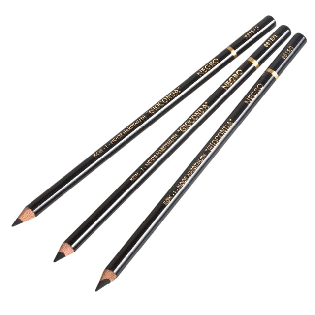 Koh-i-noor - Kreidestift Gioconda 8815/3 hart schwarz | 12 Stück