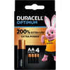 Duracell -  Batterij Optimum 4x AA | 16 stuks