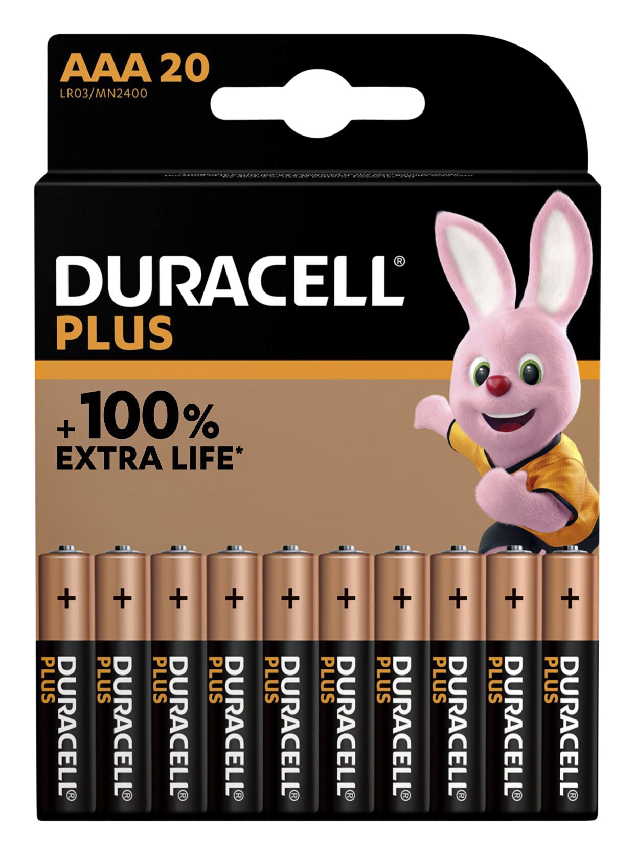 Duracell -  Batterij  plus power boost 20x aaa | 10 stuks