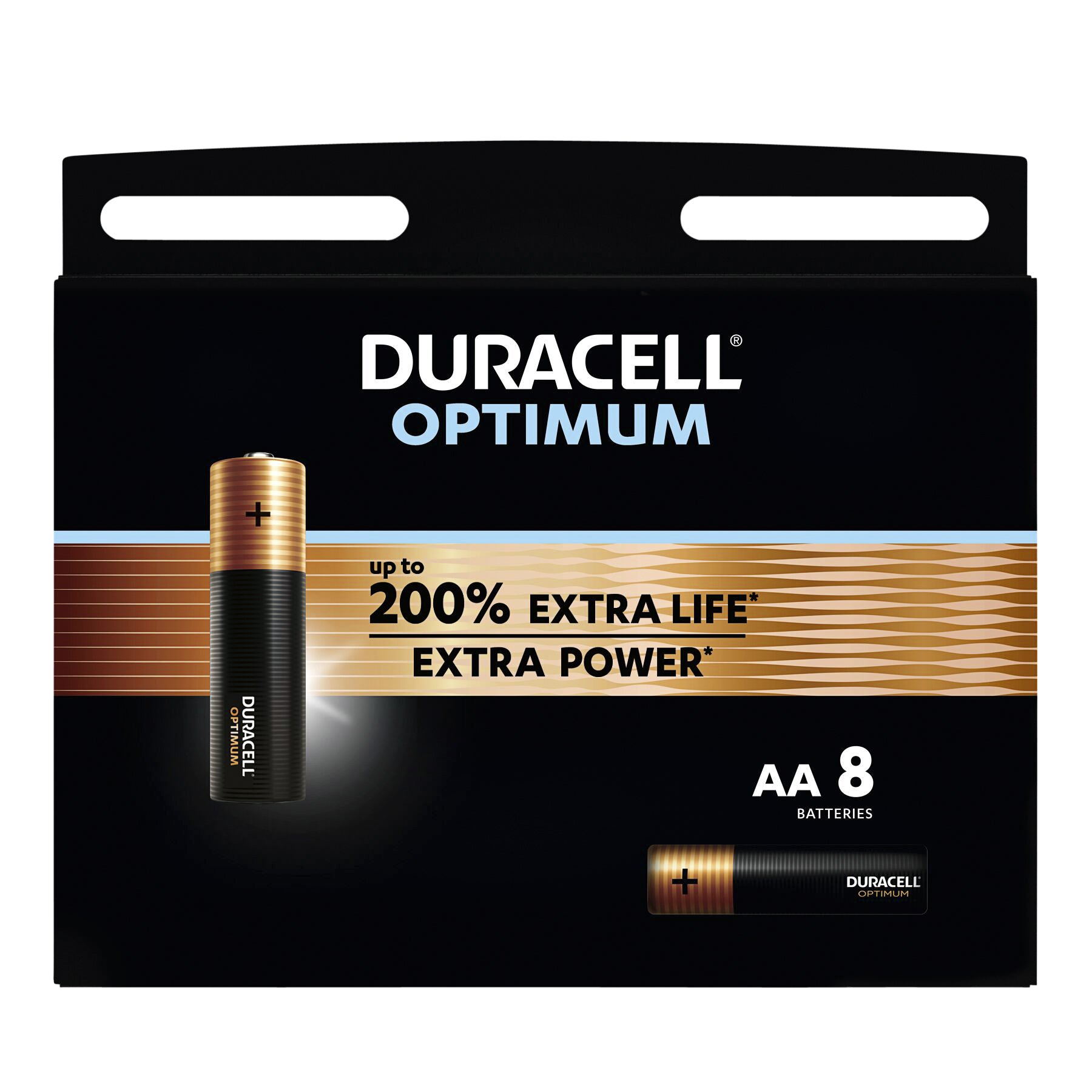 Duracell -  Batterij  optimum 8x aa | 12 stuks