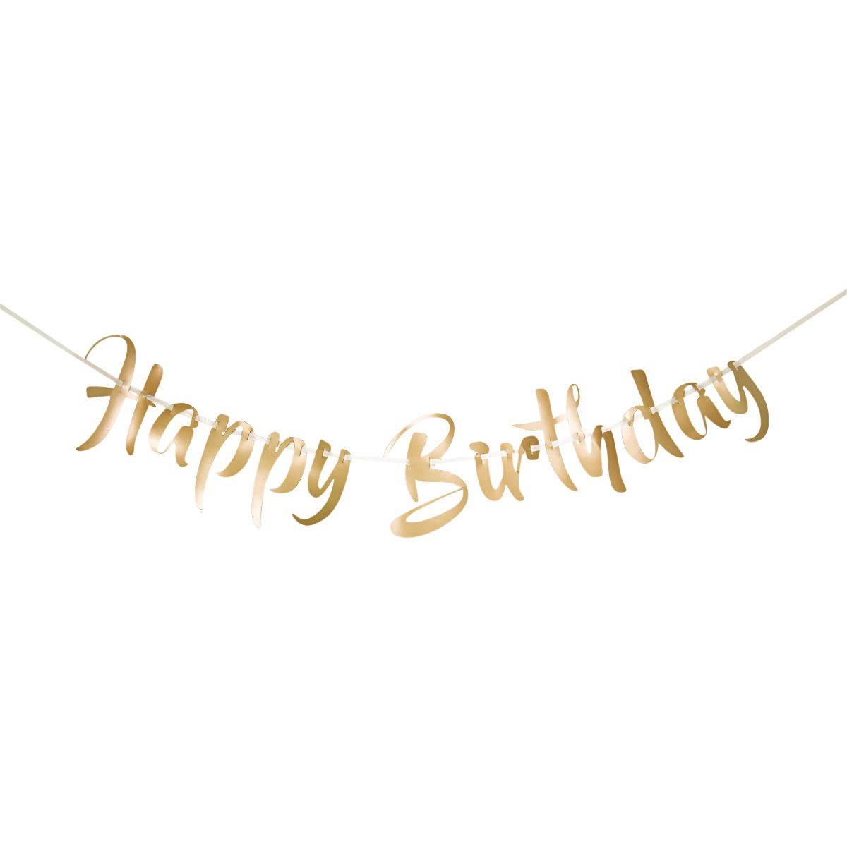 Folat - Guirlande de lettres Happy Birthday or