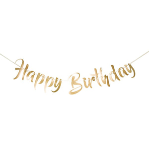 Folat - Buchstabengirlande Happy Birthday gold