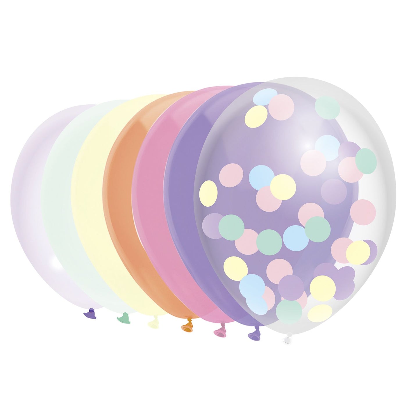 Haza - Ballon uni 30cm 10 pièces pastel assortis