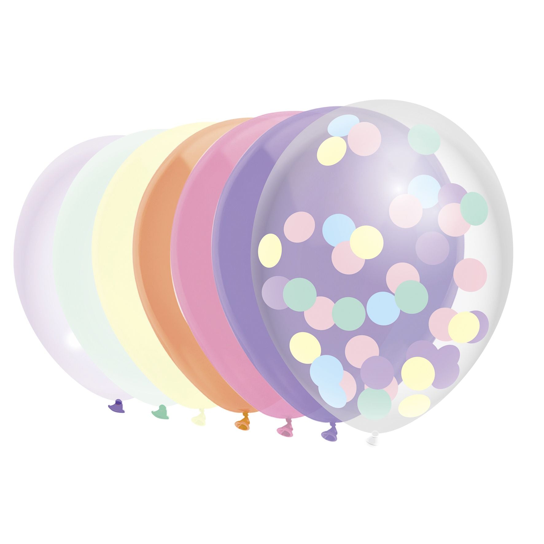 Haza - Ballon uni 30cm 10 pièces pastel assortis