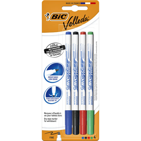 Bic - Marqueur pour tableau blanc 1721 rond f assorti | 25 pièces