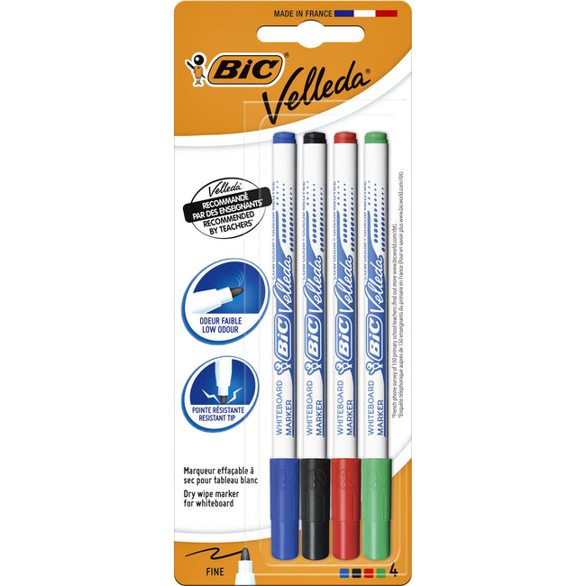 Bic - Marqueur pour tableau blanc 1721 rond f assorti | 25 pièces