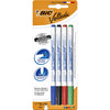 Bic - Marqueur tableau blanc Velleda 1721 rond fin assorti blister de 4 pièces