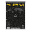 Aurora - Bloc de cours A4 ligne 4 trous 160 pages 80gr jaune | 5 pièces
